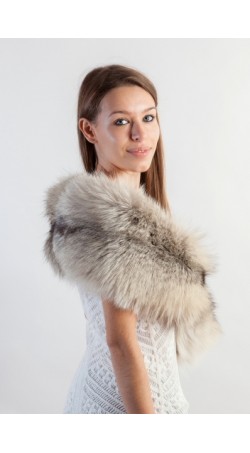 Arctic Platinum Fox Fur Stole